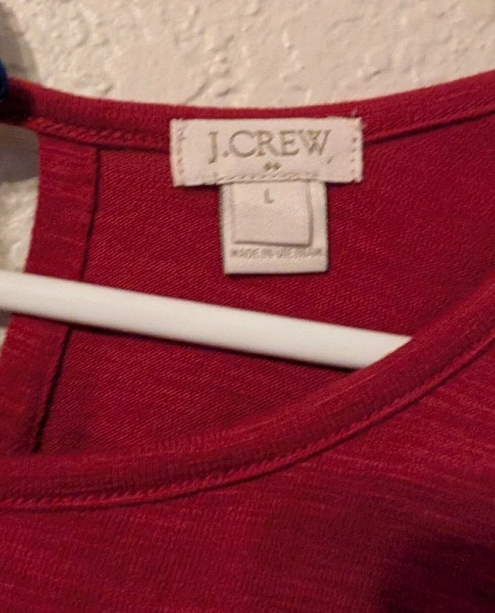 J.Crew Burgundy Red Swing Tank Top w/ Tiered Skirt & Keyhole Back, Size L